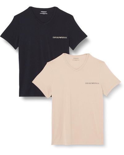 Emporio Armani Core Logoband 2 Pack T-shirt in Black for Men | Lyst