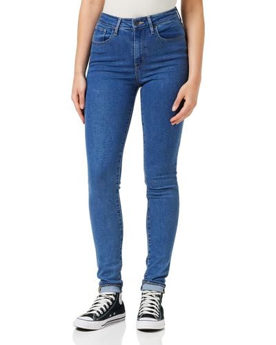 Levi's 721 High Rise Skinny Jeans Bogota Heart - Bleu