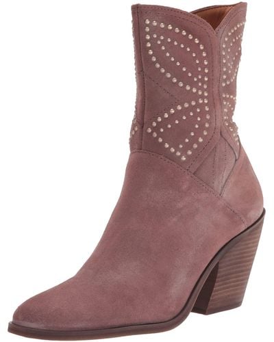 Lucky Brand Lakelon Western Bootie Ankle Boot - Brown