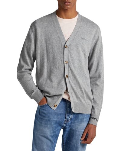 Pepe Jeans Andre Cardigan Jumper - Grey