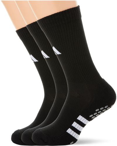 adidas Performance Cushioned Crew Grip Socks 3-Pairs Pack Calzini - Nero