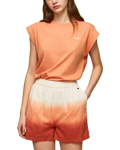 Pepe Jeans Bloom T-Shirt - Orange