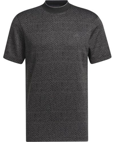 adidas Ultimate365 Mock Polo Shirt Golf - Grey