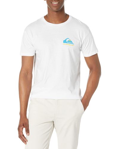 Quiksilver Mw Logo Short Sleeve Tee Shirt - White