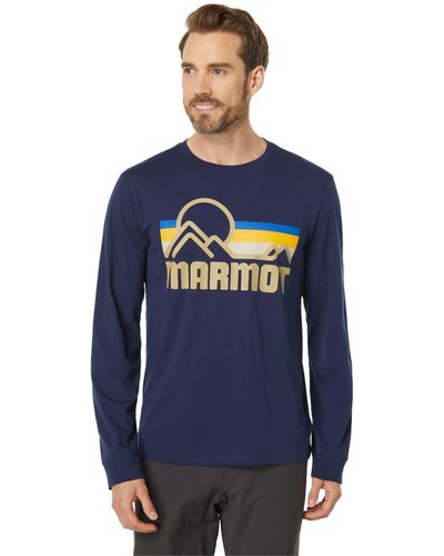 Marmot Coastal Long Sleeve T-shirt - Blue