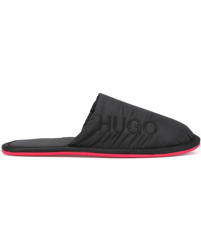 HUGO S Cosy Slip Logo Slippers With Repreve® Uppers Size 8 Black