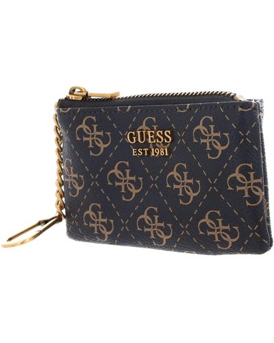 Guess Izzy SLG Pouch Brown Logo/Cognac - Nero