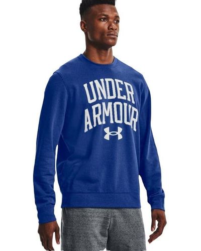 Under Armour Rival Terry Crew Neck T-shirt sweatshirt - Blau