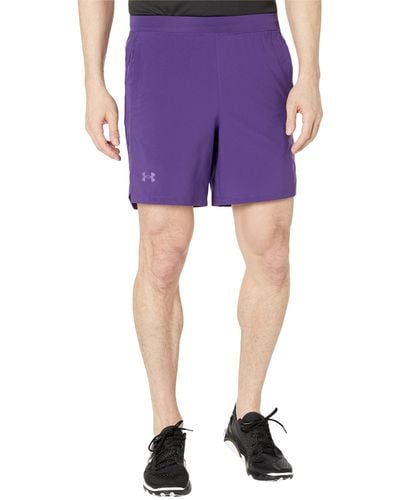 Under Armour Launch Stretch Woven 7-inch Shorts - Purple