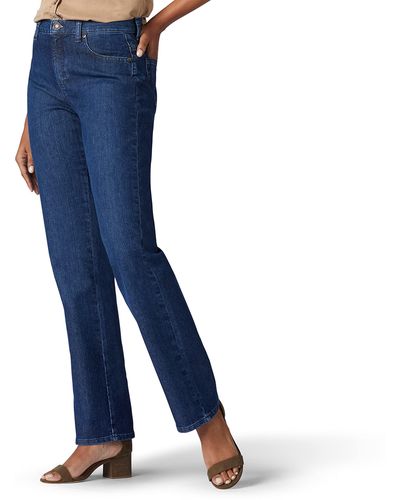Lee Jeans Relaxed Fit Straight Leg Jeans - Blau