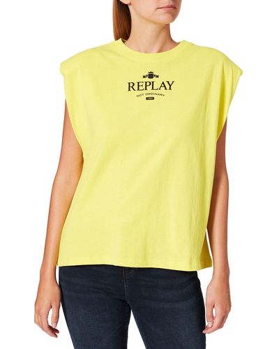 Replay W3568 T-Shirt - Gelb