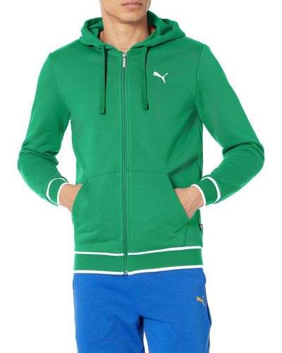 PUMA Vintage Sport Full Zip Hoodie Hooded Sweatshirt - Green