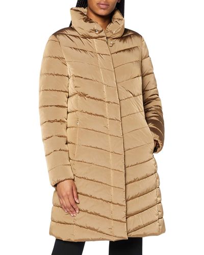 Geox W Seyla Coat Woman Jackets - Natural