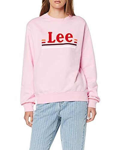 Lee Jeans Logo Sweatshirt - Pink