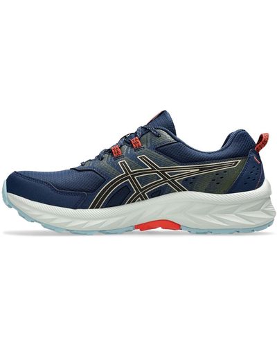 Asics Gel Venture 9 S Trail Running Shoes Road Navy/grey 8.5 - Blue