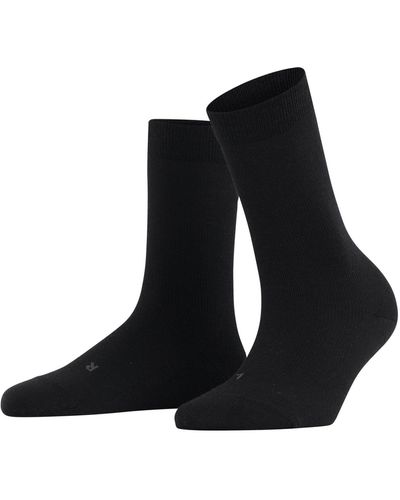 FALKE Stabilizing Wool Everyday W So Merino Plain 1 Pair Socks - Black