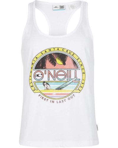 O'neill Sportswear Connective Graphic Tank Top T-shirt - White