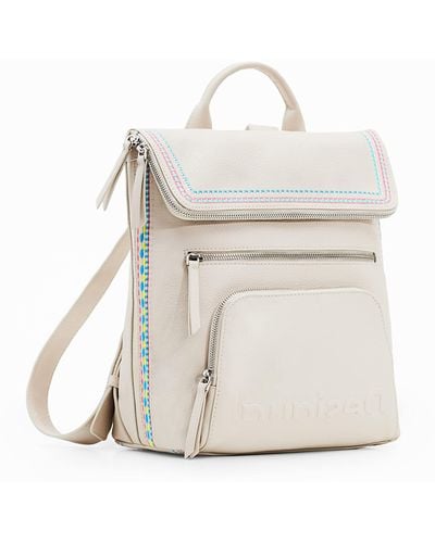 Desigual Accessories Pu Backpack Medium - White