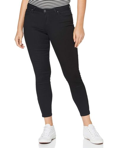 Lee Jeans Scarlett Cropped Zip Jeans - Nero