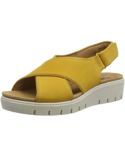 Clarks ferni fame yellow deals