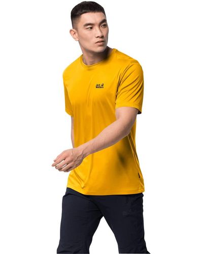 Jack Wolfskin Tech T-shirt - Yellow