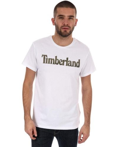 Timberland Shirt In White - Green
