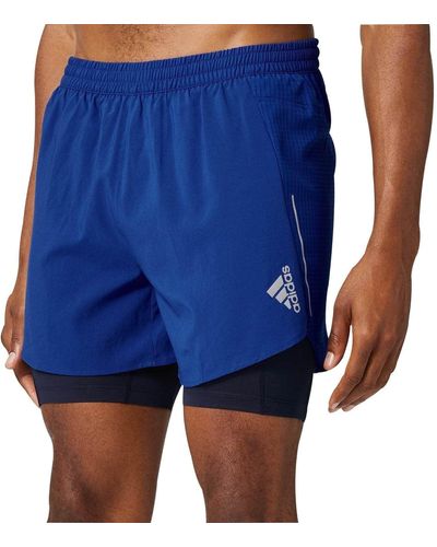 adidas D4R 2-in-1 Shorts - Blau