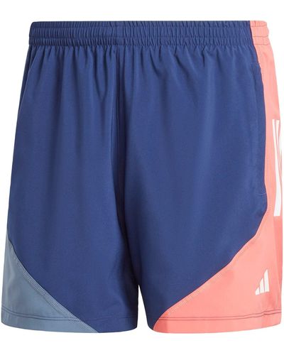 adidas Own The Run Colorblock Shorts Pantaloncini Casual - Blu