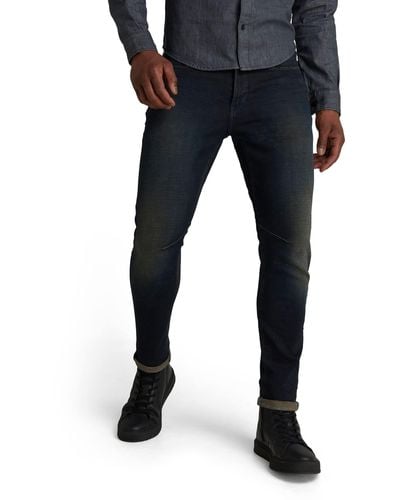 G-Star RAW Jeans 5620 3D Zip Knee Skinny Vaqueros - Azul