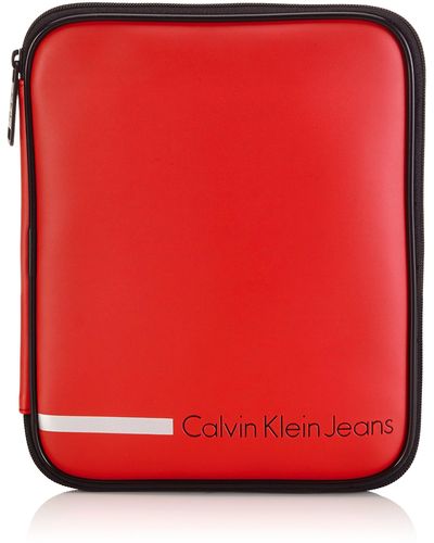 Calvin Klein Taschenorganizer Voyager Ipad Zip Around Rot