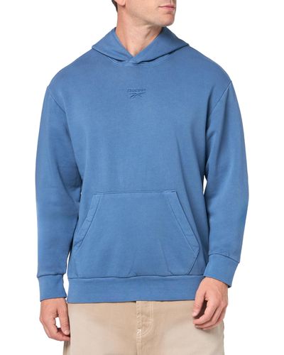 Reebok Identity Washed Oth Hood Sweatshirt - Blue