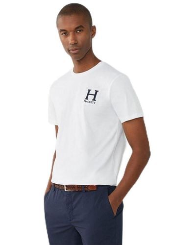 Hackett Hackett Heritage H Short Sleeve T-shirt Xl - White