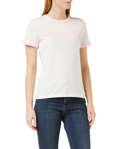 Wrangler Ringer Tee Shirt - White