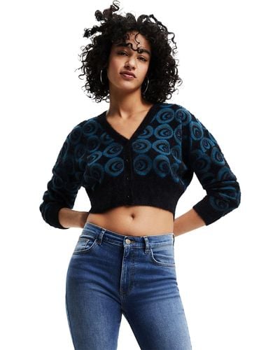 Desigual Jers_Hera 4139 Tidepool Pull Sweater - Bleu
