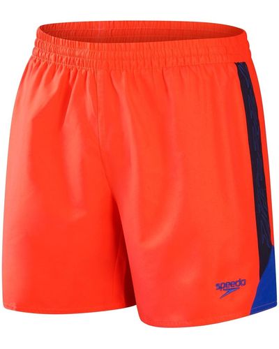 Speedo S Hbm Sp 16 Shorts Orange/navy Blue L