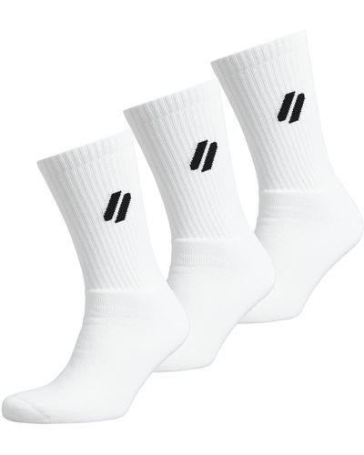 Superdry Coolmax Crew Sock 1u-sports Sundries - White