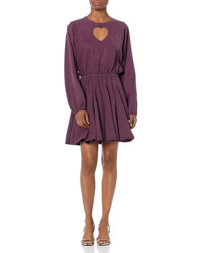 Desigual Dress 3/4 Sleeve - Purple