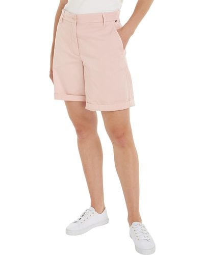 Tommy Hilfiger S Co Blend Gmd Chino Ww0ww42457 Shorts - Pink