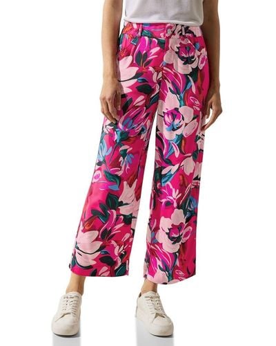 Street One A376641 7/8 Culotte Floral - Rot