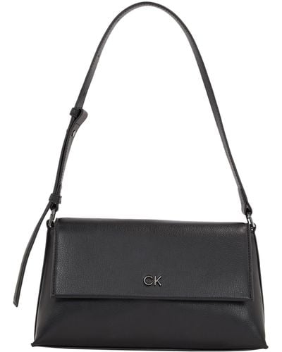 Calvin Klein Ck Daily Shoulder Bag Pebble - Black