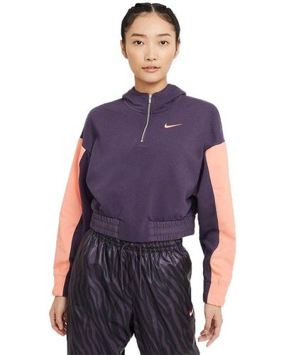 Nike Sweatshirt Met Capuchon Icon Clash Violet Code Cz8164-573 - Paars