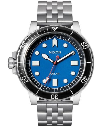 Nixon Analog Japanisches Quarzwerk Uhr mit Edelstahl Armband A1402-5236-00 - Grau