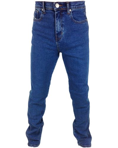 adidas Aztec Basic Skinny Fit Stretch Jeans Blue Black Slim- Stonewash- 38 Short