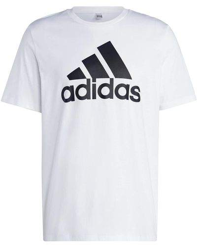 adidas Essentials Big Logo T-shirts - Wit
