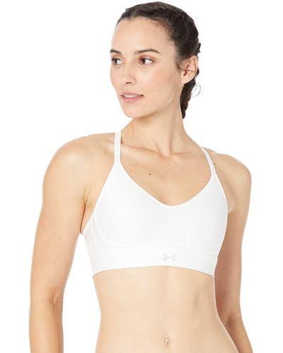 Under Armour S Covered Low Impact Sports Bra White Xs