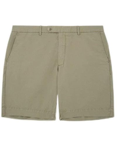 Hackett Linen Texture Shorts - Green