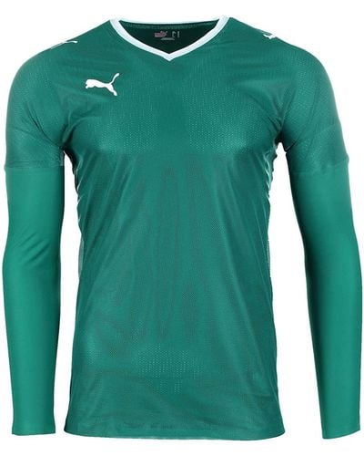 PUMA Sleeved Shirt S M L Xl Xxl Usp Fitness Training Shirt Sport Function - Green