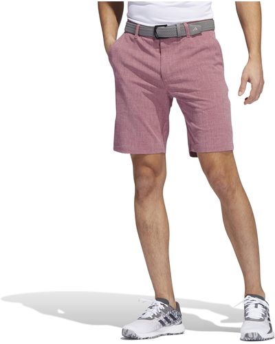 adidas Crosshatch Golf Shorts - Pink