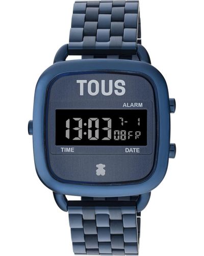 Tous Reloj Digital D-logo 200351023 Mujer Ip Azul - Blauw