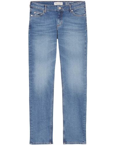 Marc O' Polo 5-Pocket-Jeans Denim trouser, straight fit, regular length, mid waist - Blau
